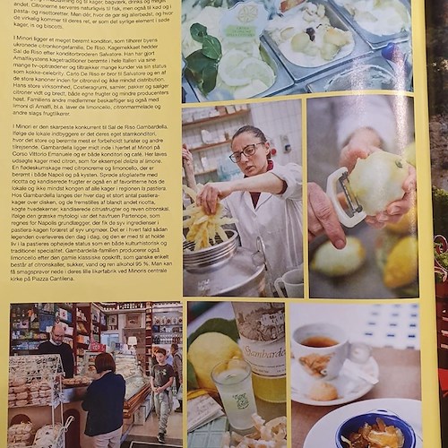 L'artigianalità della Pasticceria Gambardella di Minori esaltata dalla rivista danese "Gastro"
