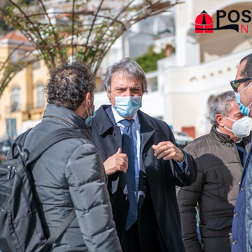 L'assessore regionale a turismo Felice Casucci a Positano per confrontarsi con il territorio /Foto Gallery
