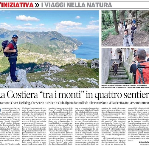 La Costiera Amalfitana “tra i monti”, il turismo riparte anche dal trekking
