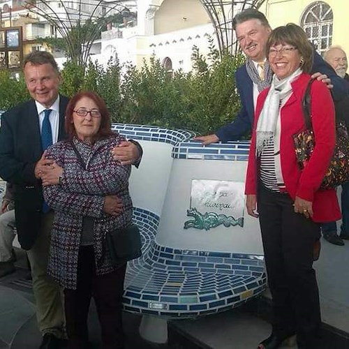 La delegazione degli amici di Thurnau ospite nei meravigliosi giardini di Valentì Positano