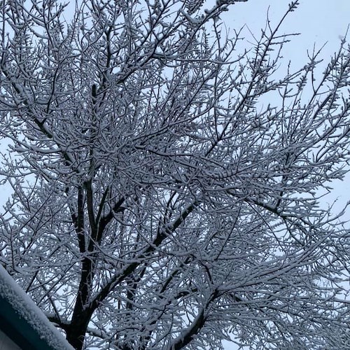 La primavera inizia con un brusco calo delle temperature, neve anche sui Monti Lattari /FOTO
