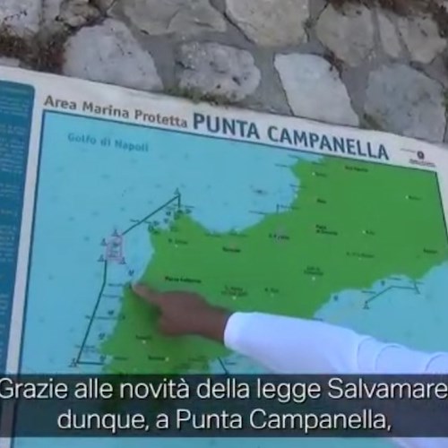 La TV Svizzera fa tappa a Punta Campanella, reportage dedicato alla Legge Salvamare 