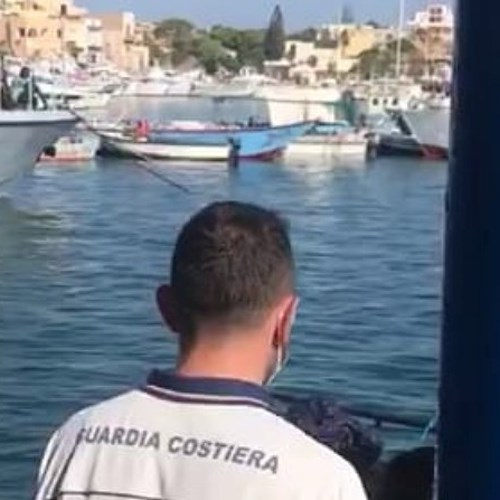 Sbarco di migranti a Lampedusa <br />&copy; Questura di Agrigento