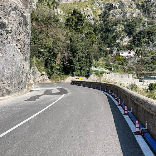 Lavori di ripristino condotta idrica e strada a Praiano non eseguiti a regola d'arte secondo l'Anas /FOTO