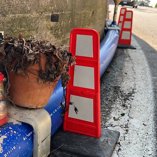 Lavori di ripristino condotta idrica e strada a Praiano non eseguiti a regola d'arte secondo l'Anas /FOTO