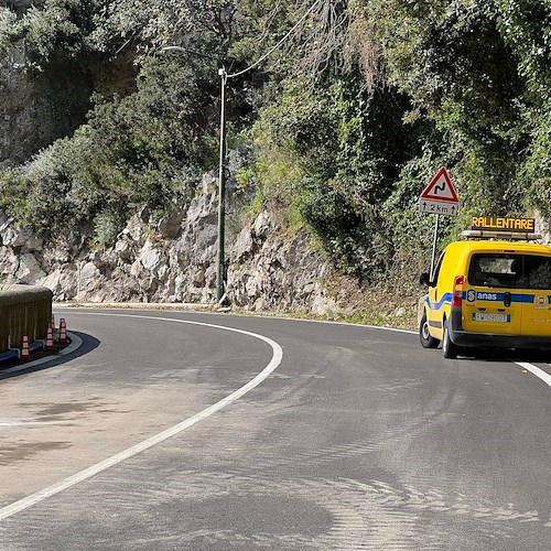 Lavori di ripristino condotta idrica e strada a Praiano non eseguiti a regola d'arte secondo l'Anas /FOTO