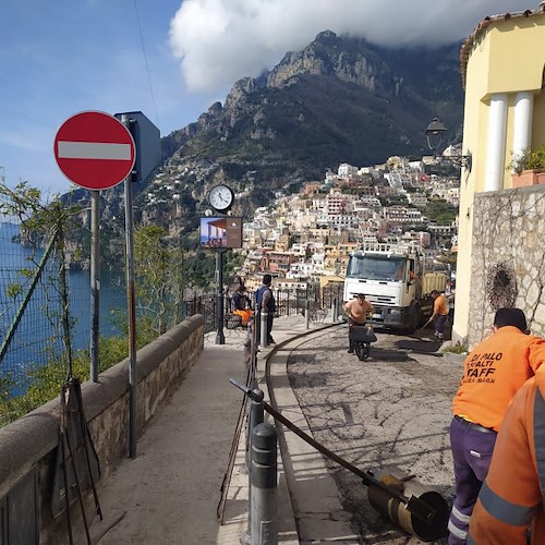 Lavori “in notturna” sull’Amalfitana, dal 2 maggio manutenzione su strada da Positano ad Amalfi 