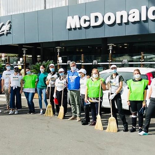 “Le giornate insieme a te per l’ambiente” di McDonald’s arrivano a Nocera Superiore: raccolti 182kg di rifiuti
