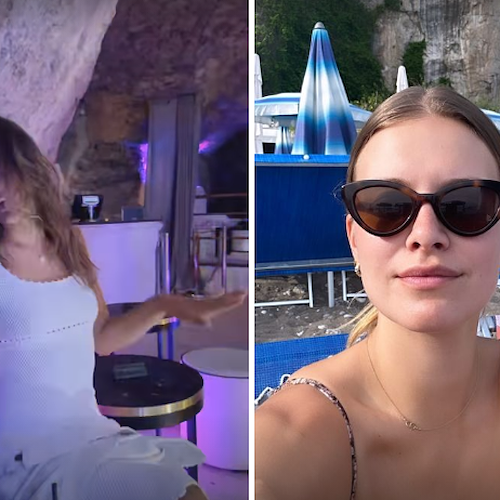 Le sorelle Ali e Tiera Skovbye a Positano, sole e relax per le due attrici canadesi