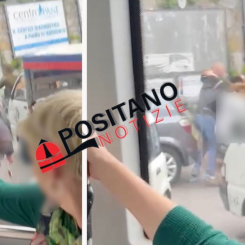 Lite nel bus per Montepertuso: passeggeri vengono alle mani a Positano