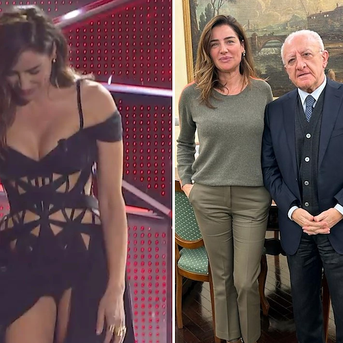 Luisa Ranieri incontra De Luca, dopo Sanremo l'attrice presenta la serie animata "Food Wizards"