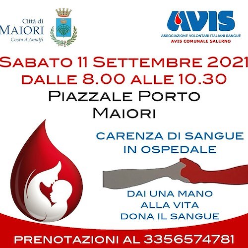 Maiori: 11 settembre autoemoteca AVIS torna al Porto per giornata dono sangue