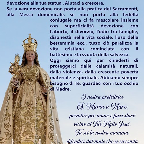 Riflessione di Don Nicola Mammato sulla festa di S. Maria a Mare