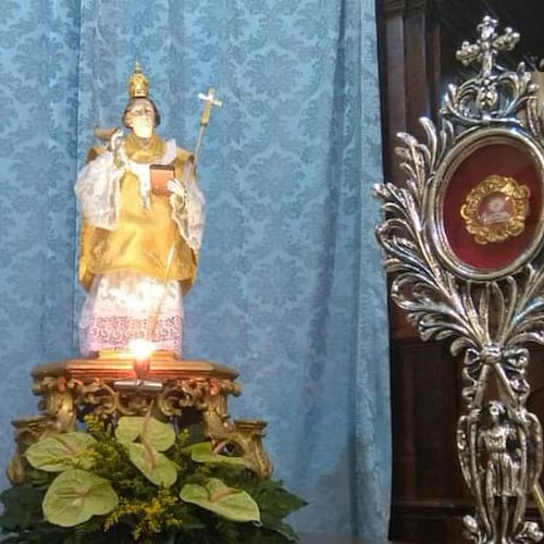 Maiori, la Parrocchia di Santa Maria delle Grazie accoglie la statua di San Gregorio Magno