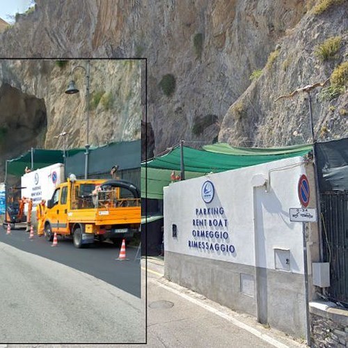 Maiori, scavo indifferibile per il ripristino del servizio elettrico sulla Ss163 da parte di Enel