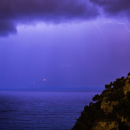 Maltempo in Costiera amalfitana: allerta meteo gialla da stasera a domattina