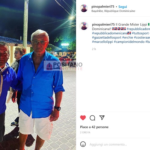 Marcello Lippi si rilassa con la famiglia a Santo Domingo: la foto di Pino Palmieri