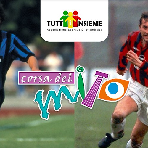 l'ex Inter Beccalosi e l'ex Milan Ganz testimonial della "Corsa del Mito"