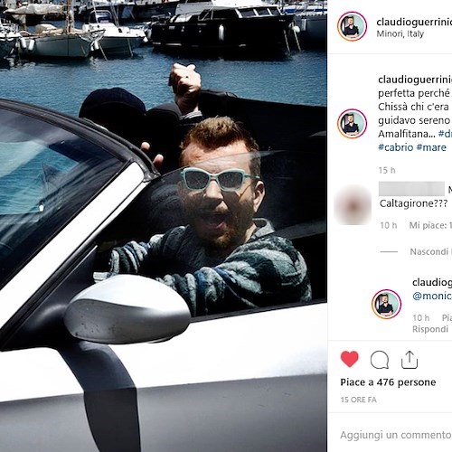 Mark Caltagirone paparazzato con Claudio Guerrini da Positano Notizie?