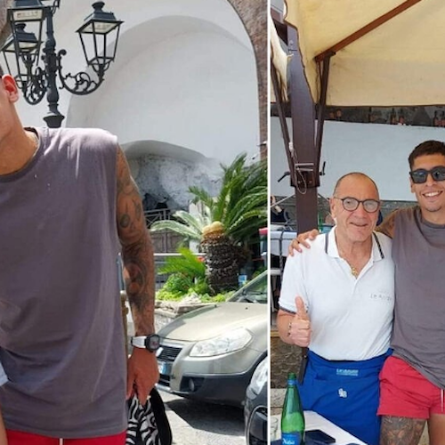 Mathias Oliveira si rilassa ad Atrani: il terzino del Napoli sommerso dall'affetto dei tifosi 