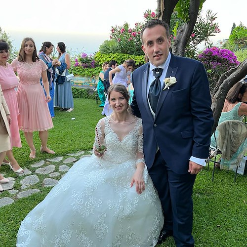 Matrimonio da favola ad Amalfi per Edgar e Suela