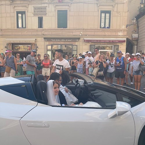 Matrimonio da favola ad Amalfi per Edgar e Suela