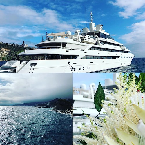Matrimonio da sogno in Italia per Dani Goldstein e Alan Waldman, dalla Sicilia alla Costa d'Amalfi con un Super Yacht /Foto Gallery
