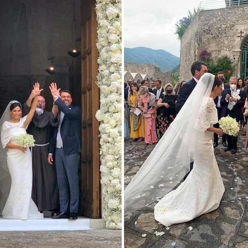 Matrimonio da sogno per Dora e Guglielmo all'Hotel Caruso di Ravello /foto