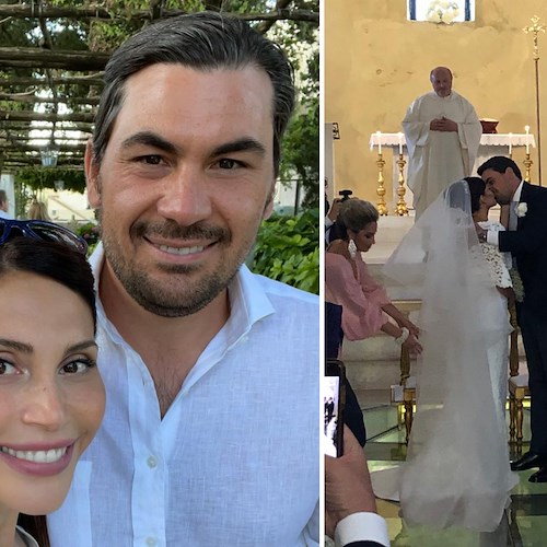 Matrimonio da sogno per Dora e Guglielmo all'Hotel Caruso di Ravello /foto