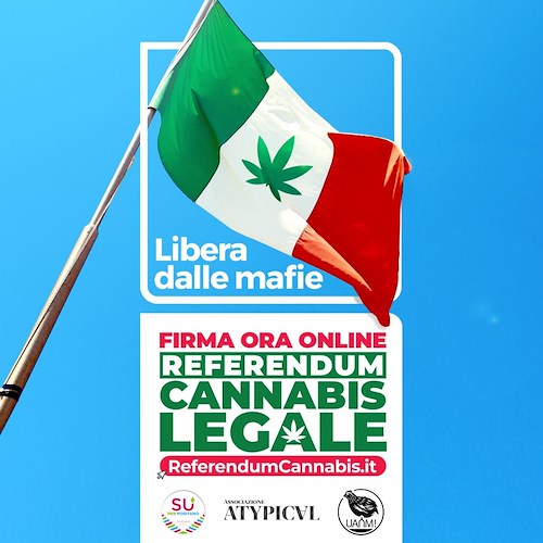 "Meglio Legale", la Costa d'Amalfi si attiva per il referendum su depenalizzazione uso cannabis