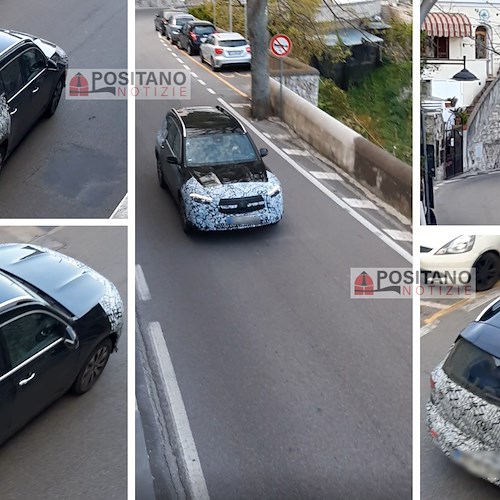Mercedes Benz testa il suo nuovo SUV di classe media in Costiera Amalfitana /Foto GLC 2022