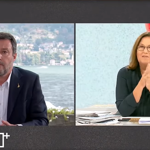 "Mezz'ora in più", Salvini sbotta con Annunziata: «Venti minuti a parlare della Russia e del "mio amico" Putin, è imbarazzante!»