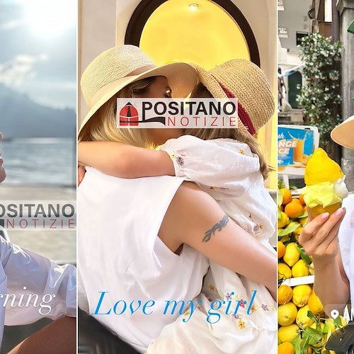 Michelle Hunziker arriva in Costiera Amalfitana, al risveglio un meraviglioso arcobaleno 