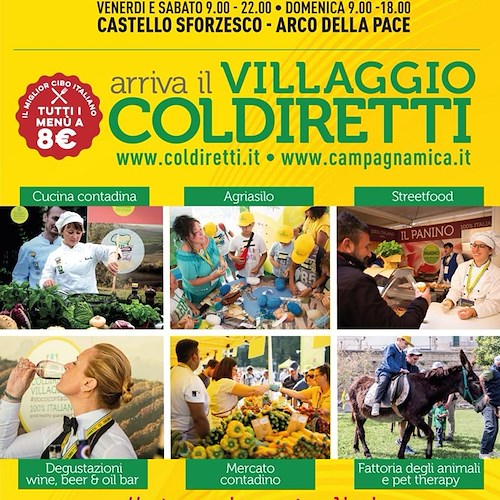 Milano, grande successo di pubblico per il Villaggio Coldiretti a sostegno dell'agricoltura italiana