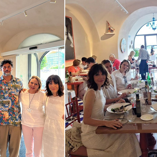 Minori: Barù, Carla Icardi e Chiara Maci ospiti al ristorante di Sal De Riso