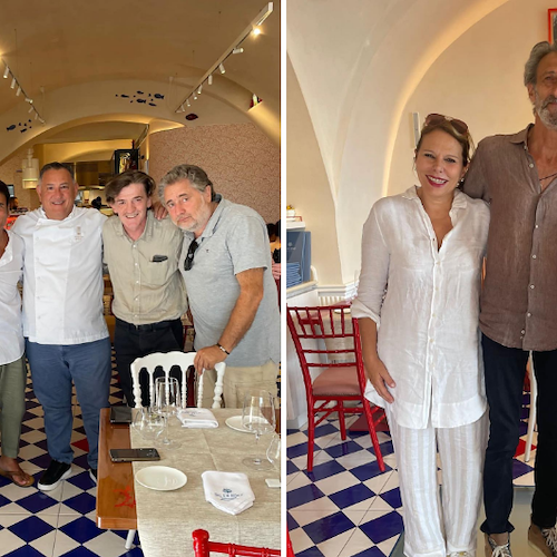 Minori, da “Sal De Riso Gourmet" pranzo speciale con Sal Da Vinci, Nando Paone ed Ernesto Lama