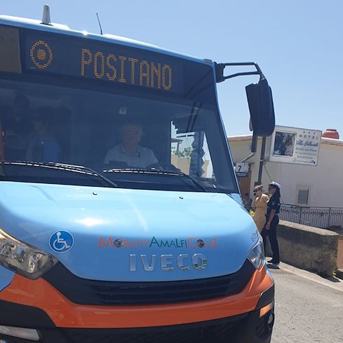 Mobility Amalfi Coast, nuovo bus euro 6 per Positano