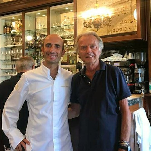 Montezemolo torna ad Amalfi, immancabile la tappa alla Pasticceria Pansa