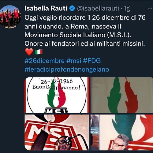 Msi, La Russa celebra l'anniversario. Pd: "Si dimetta"