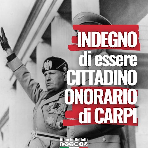 Mussolini resta cittadino onorario di Carpi, bocciata delibera del sindaco 