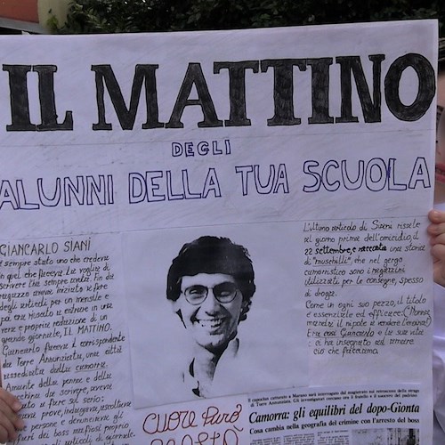 Napoli: a Pianura una scuola dedicata a Giancarlo Siani, giornalista ucciso della camorra nel 1985 