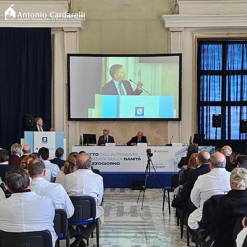 Napoli, al Cardarelli dibattito sull'Autonomia Differenziata. De Luca attacca il Governo: «Cafoni arricchiti»<br />&copy; Ospedale Cardarelli