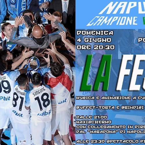 Napoli campione d'Italia, 4 giugno festa scudetto anche al Porto Turistico di Maiori