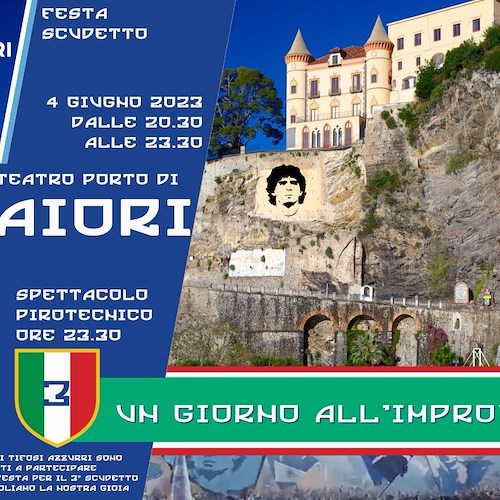 Napoli campione d'Italia, 4 giugno festa scudetto anche al Porto Turistico di Maiori
