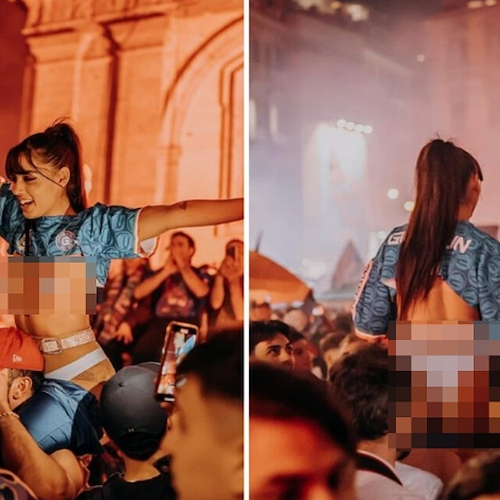 Napoli, l'influencer Emy Buono si spoglia alla festa scudetto. Poi lo sfogo: «Mi sono sentita stuprata» 