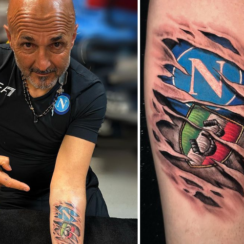 Napoli, Luciano Spalletti si tatua lo scudetto: presto riceverà la cittadinanza onoraria