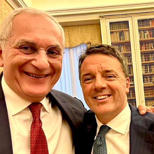 Napoli, Matteo Renzi lancia la candidatura di Nicola Caputo per le Europee 2024