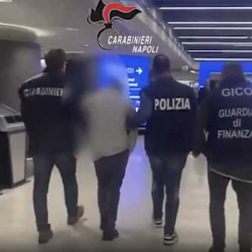 Narcotrafficante estradato dopo la cattura in Portogallo<br />&copy; Polizia, Carabinieri, Guardia di Finanza