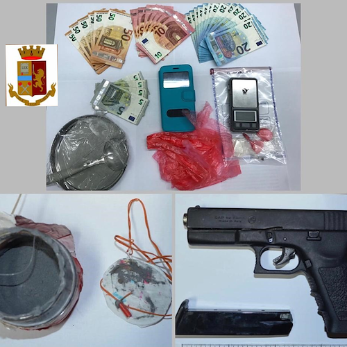Nascondeva in casa droga, esplosivo e una pistola: arrestato 39enne a Salerno