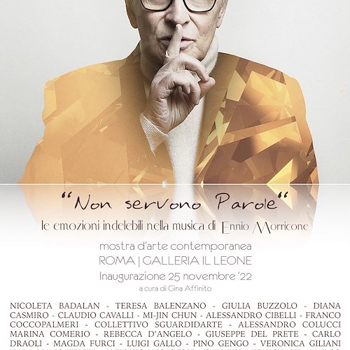 "Non servono Parole", a Roma la mostra tributo ad Ennio Morricone 